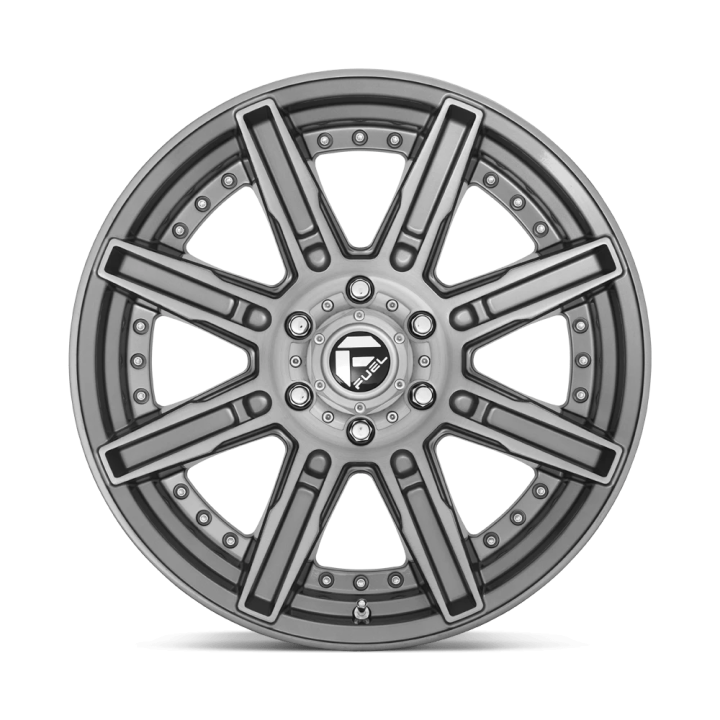Alloy Wheel, FUEL D710 ROGUE, 20x9.0, ET 1, 5x127, 71.5, Gunmetal - EDK.ro