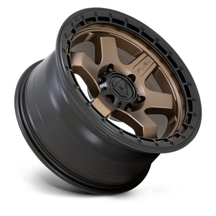 Alloy Wheel, FUEL D751 BLOCK, 18x9.0, ET -12, 5x127, 71.5, Black - EDK.ro