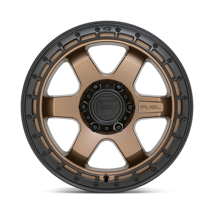 Alloy Wheel, FUEL D751 BLOCK, 18x9.0, ET -12, 5x127, 71.5, Black - EDK.ro