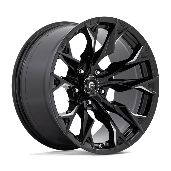 Alloy Wheel, FUEL D803 FLAME, 20x10.0, ET -18, 5x127, 71.5, Black - EDK.ro