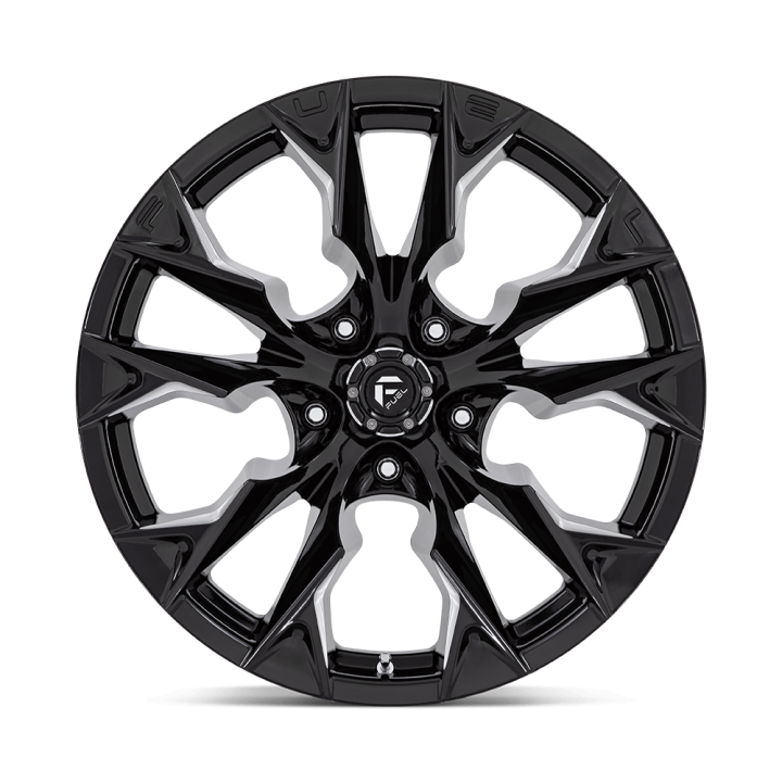 Alloy Wheel, FUEL D803 FLAME, 20x10.0, ET -18, 5x127, 71.5, Black - EDK.ro