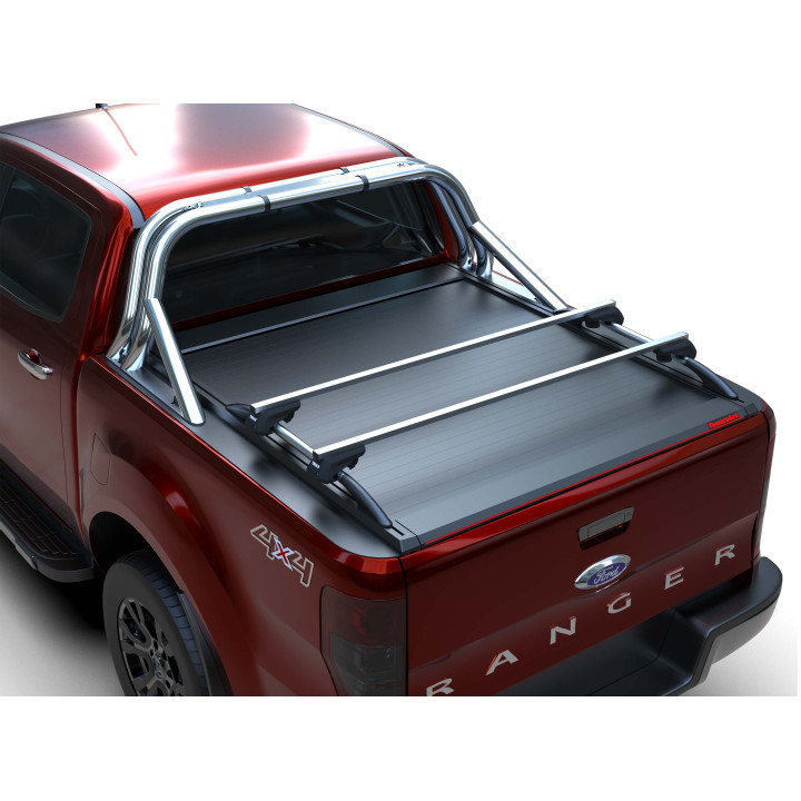 Manual Roll Top Tonneau Bed Cover, Tessera 4x4 SE, Ford Ranger XLT Double Cab 2012 - 2022 - EDK.ro