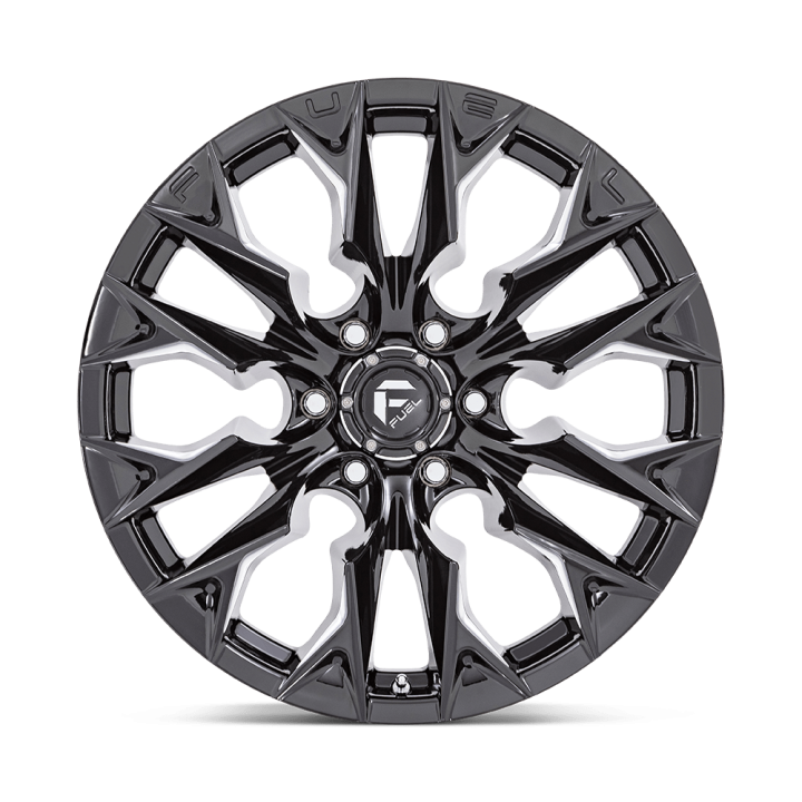 Alloy Wheel, FUEL D803 FLAME, 20x9.0, ET 1, 5x127, 71.5, Black - EDK.ro
