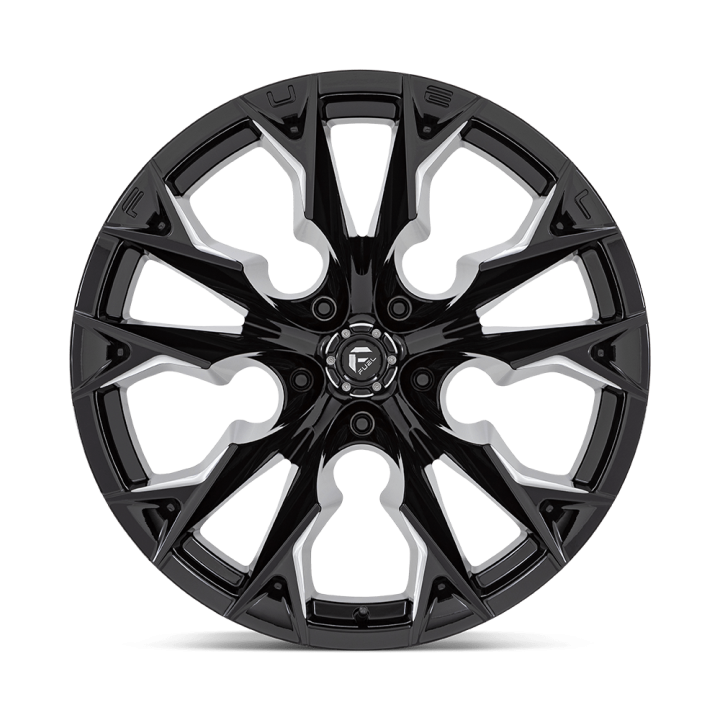 Jantă de Aluminiu, FUEL D803 FLAME, 22x12.0, ET -44, 5x127, 71.5, Negru - EDK.ro