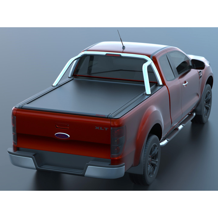 Manual Roll Top Tonneau Bed Cover, Tessera 4x4 SE, Ford Ranger Limited Extra Cab 2012 - 2022 - EDK.ro