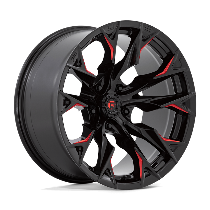 Alloy Wheel, FUEL D823 FLAME, 20x10.0, ET -18, 5x127, 71.5, Black - EDK.ro