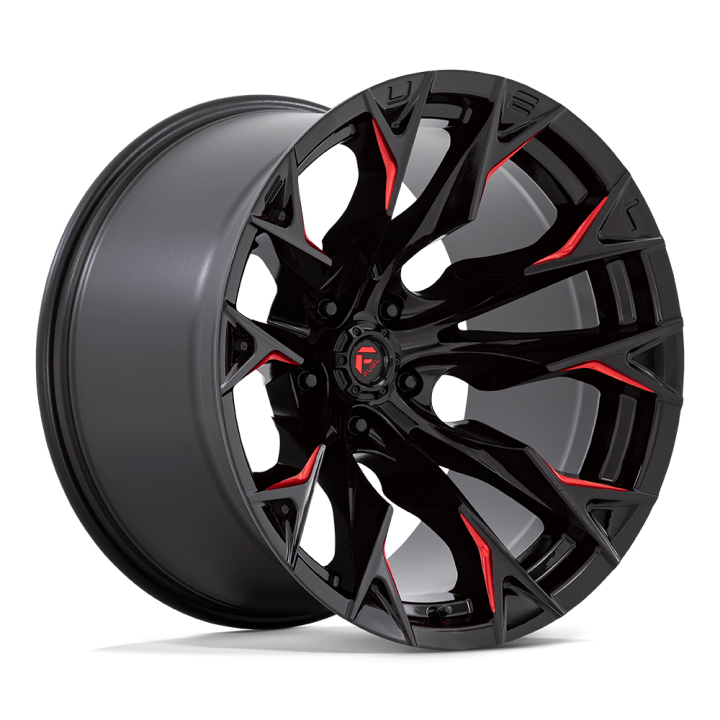 Jantă de Aluminiu, FUEL D823 FLAME, 20x12.0, ET -44, 5x127, 71.5, Negru - EDK.ro