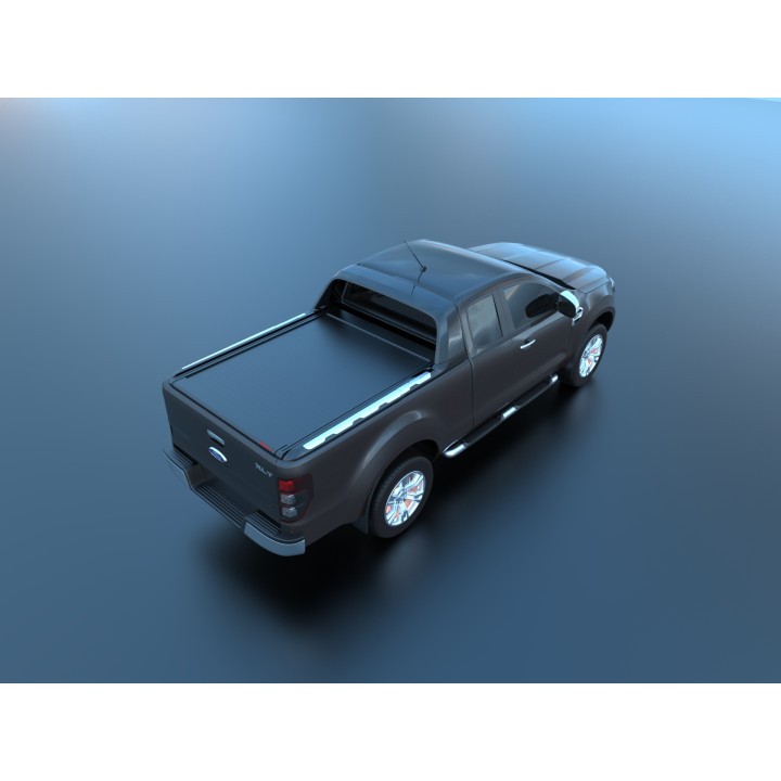 Manual Roll Top Tonneau Bed Cover, Tessera 4x4 SE, Ford Ranger Wildtrak Extra Cab 2012 - 2022 - EDK.ro