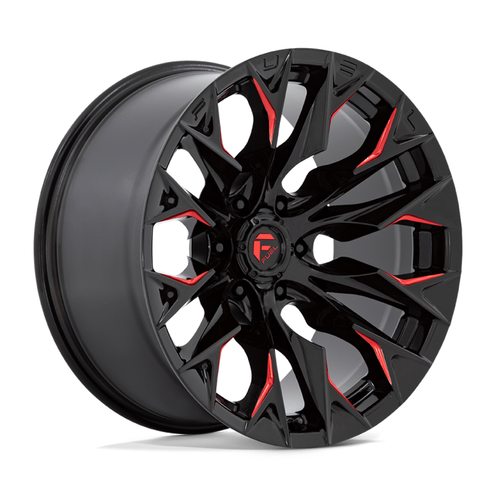 Alloy Wheel, FUEL D823 FLAME, 20x9.0, ET 1, 5x127, 71.5, Black - EDK.ro