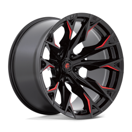 Jantă de Aluminiu, FUEL D823 FLAME, 22x12.0, ET -44, 5x127, 71.5, Negru - EDK.ro