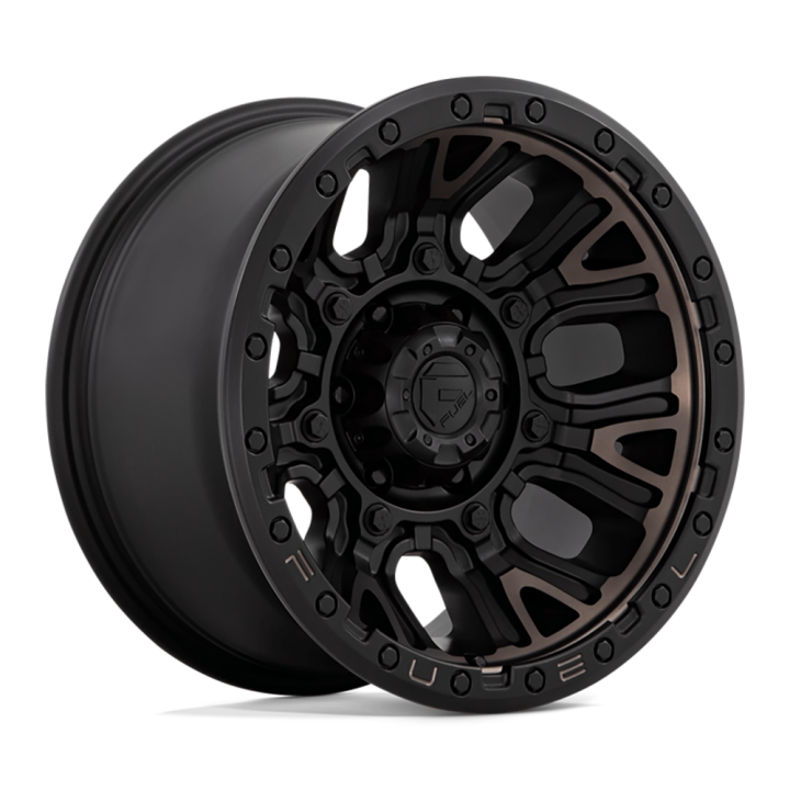 Alloy Wheel, FUEL D824 TRACTION, 17x9.0, ET 1, 5x127, 71.5, Black - EDK.ro