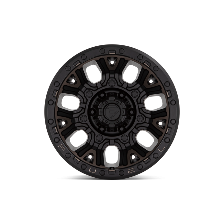Alloy Wheel, FUEL D824 TRACTION, 17x9.0, ET -12, 5x127, 71.5, Black - EDK.ro