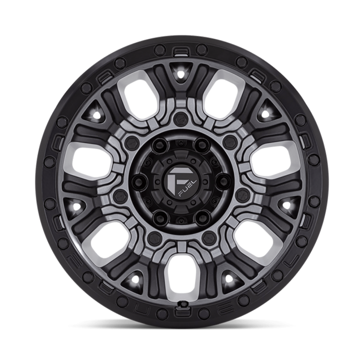 Alloy Wheel, FUEL D825 TRACTION, 20x9.0, ET 1, 5x127, 71.5, Black - EDK.ro