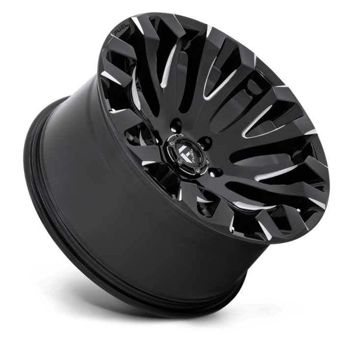 Alloy Wheel, FUEL D828 QUAKE, 20x10.0, ET -18, 5x127, 71.5, Black - EDK.ro