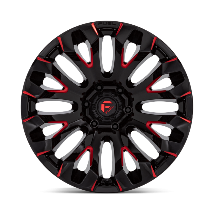 Alloy Wheel, FUEL D829 QUAKE, 20x10.0, ET -18, 5x127, 71.5, Black - EDK.ro