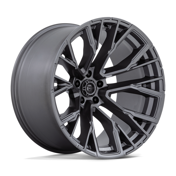 Alloy Wheel, FUEL D848 REBAR, 22x12.0, ET -44, 5x127, 71.5, Gunmetal - EDK.ro
