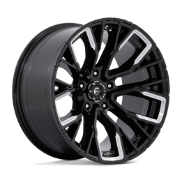 Alloy Wheel, FUEL D849 REBAR, 20x10.0, ET -18, 5x127, 71.5, Black - EDK.ro