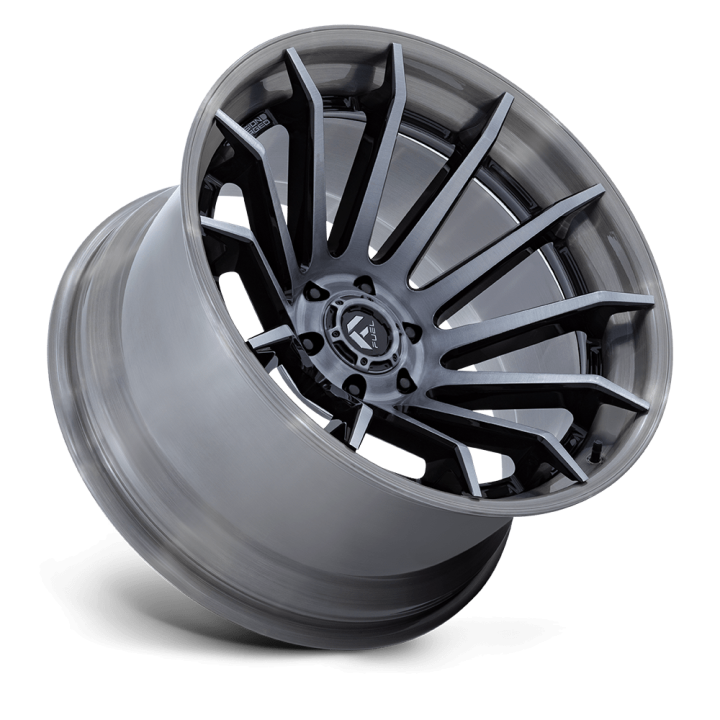 Alloy Wheel, FUEL FC403 BURN, 24x12.0, ET -44, 5x127, 71.5, Black - EDK.ro