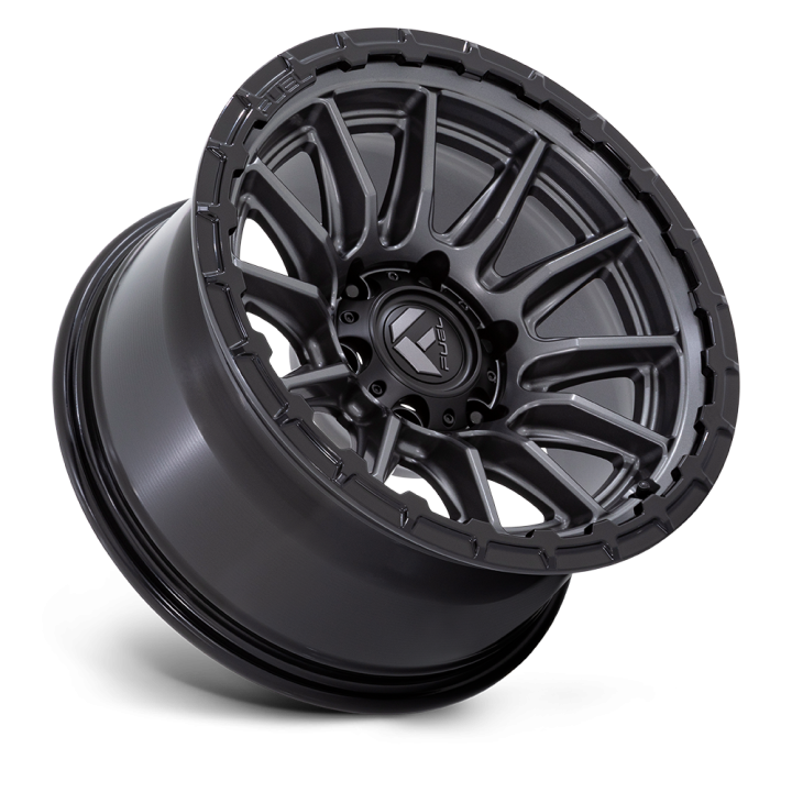 Alloy Wheel, FUEL FC866 PISTON, 17x9.0, ET -12, 5x127, 71.5, Black - EDK.ro