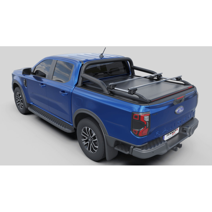Manual Roll Top Tonneau Bed Cover, Tessera 4x4 SE, Ford Ranger XLT Double Cab 2023 - Present - EDK.ro