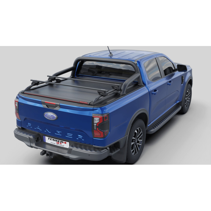 Manual Roll Top Tonneau Bed Cover, Tessera 4x4 SE, Ford Ranger XLT Double Cab 2023 - Present - EDK.ro