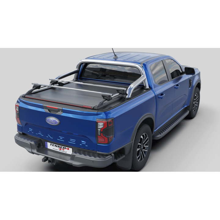 Manual Roll Top Tonneau Bed Cover, Tessera 4x4 SE, Ford Ranger XLT Double Cab 2023 - Present - EDK.ro