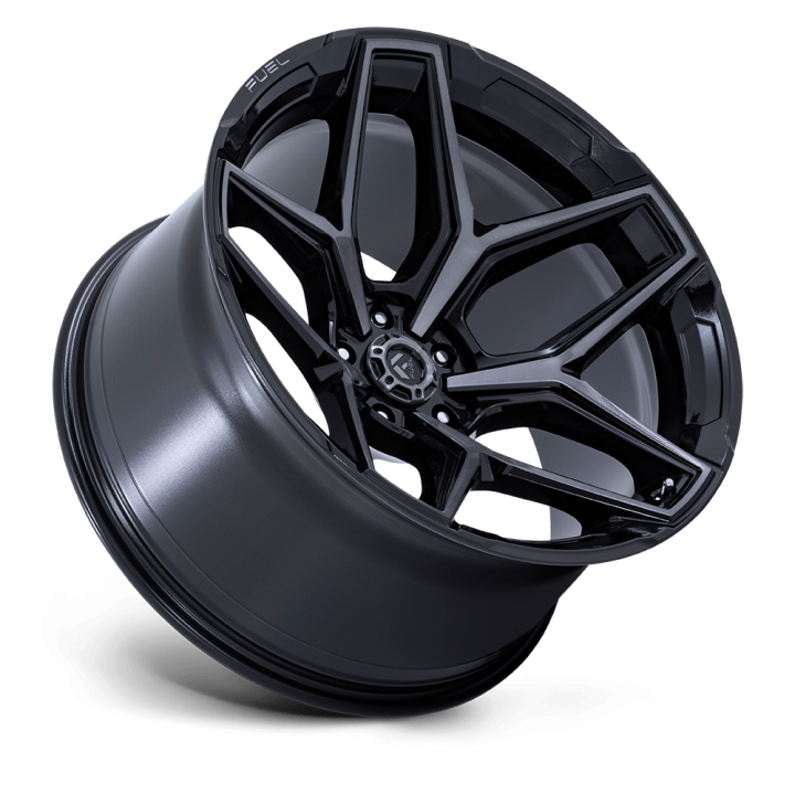 Jantă de Aluminiu, FUEL FLUX, 17x9.0, ET -12, 5x127, 71.5, Negru - EDK.ro