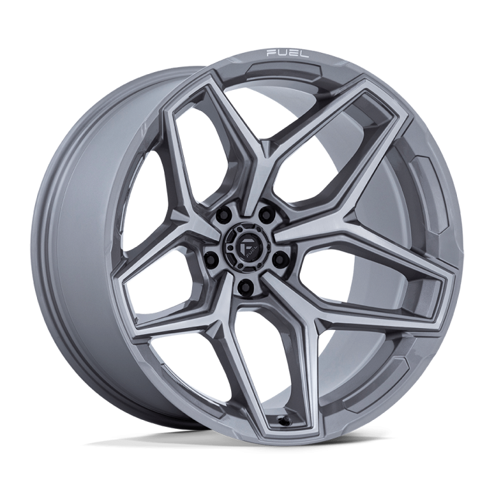 Alloy Wheel, FUEL FLUX, 17x9.0, ET -12, 5x127, 71.5, Platinum - EDK.ro