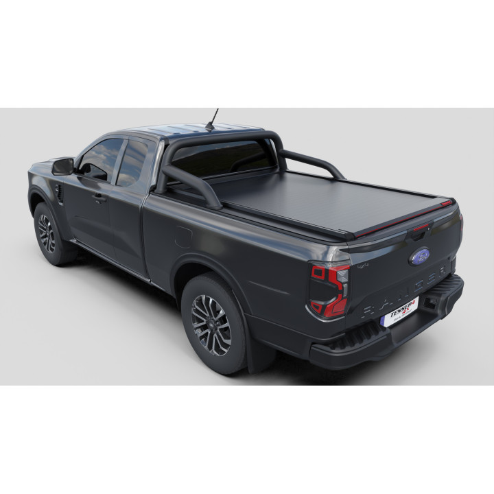 Manual Roll Top Tonneau Bed Cover, Tessera 4x4 SE, Ford Ranger XLT Extra Cab 2023 - Present - EDK.ro