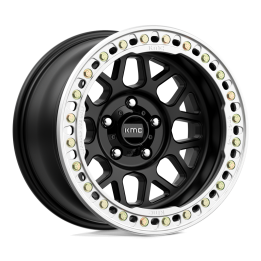 Jantă de Aluminiu, KMC KM235 GRENADE CRAWL Beadlock, 18x9.0, ET -24, 5x127, 71.5, Negru - EDK.ro