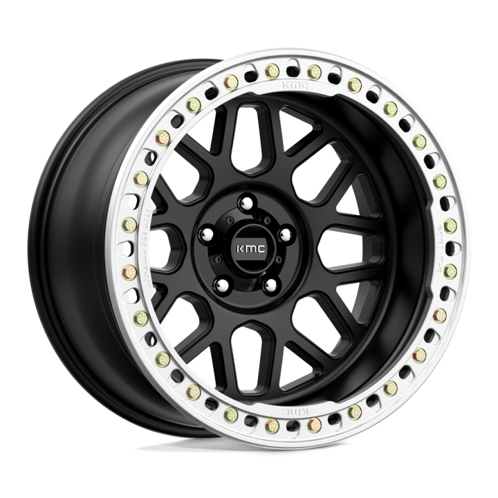 Alloy Wheel, KMC KM235 GRENADE CRAWL Beadlock, 20x10.0, ET -48, 5x127, 71.5, Black - EDK.ro