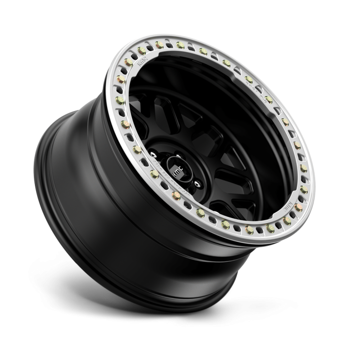 Alloy Wheel, KMC KM235 GRENADE CRAWL Beadlock, 20x10.0, ET -48, 5x127, 71.5, Black - EDK.ro