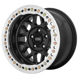 Alloy Wheel, KMC KM235 GRENADE CRAWL Beadlock, 17x9.0, ET -38, 5x127, 71.5, Black - EDK.ro