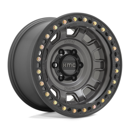 Alloy Wheel, KMC KM236 TANK Beadlock, 17x9.0, ET -15, 5x127, 71.5, Anthracite - EDK.ro