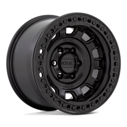 Alloy Wheel, KMC KM236 TANK Beadlock, 17x9.0, ET -15, 5x127, 71.5, Black - EDK.ro