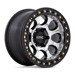 Jantă de Aluminiu, KMC KM237 RIOT Beadlock, 17x8.5, ET 0, 5x127, 71.5, Negru - EDK.ro
