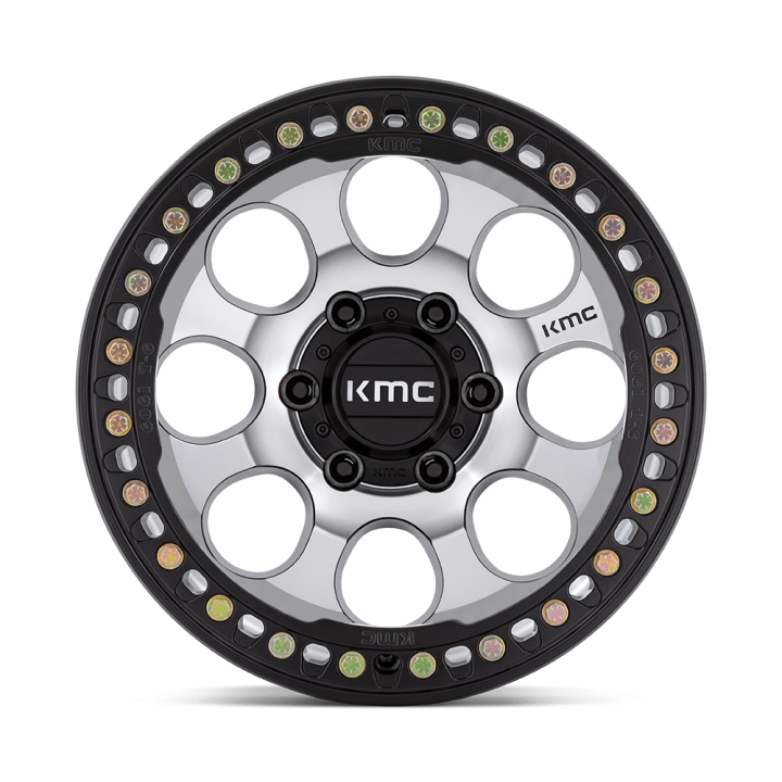 Jantă de Aluminiu, KMC KM237 RIOT Beadlock, 17x8.5, ET 0, 5x127, 71.5, Negru - EDK.ro