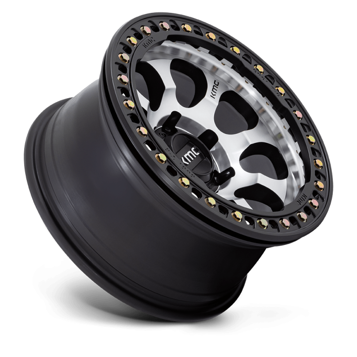 Jantă de Aluminiu, KMC KM237 RIOT Beadlock, 17x8.5, ET 0, 5x127, 71.5, Negru - EDK.ro
