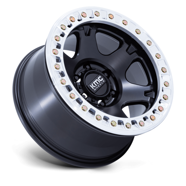 Alloy Wheel, KMC KM238 VI Beadlock, 17x9.0, ET -12, 5x127, 71.5, Black - EDK.ro