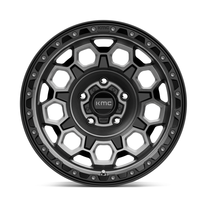 Jantă de Aluminiu, KMC KM545 TREK, 17x9.0, ET 0, 5x127, 71.5, Negru - EDK.ro