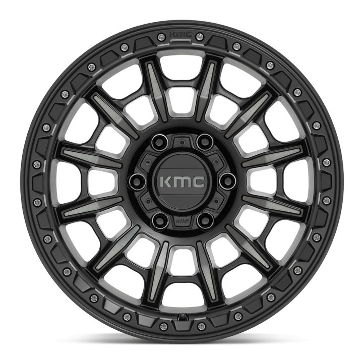 Jantă de Aluminiu, KMC KM547 CARNAGE, 17x9.0, ET 0, 5x127, 71.5, Negru - EDK.ro