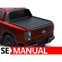 Manual Roll Top Tonneau Bed Cover, Tessera 4x4 SE, Ford Ranger Wildtrak PHEV Double Cab 2023 - Present - EDK.ro