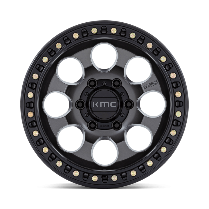 Jantă de Aluminiu, KMC KM550 RIOT SBL, 17x9.0, ET -12, 5x127, 71.5, Negru - EDK.ro