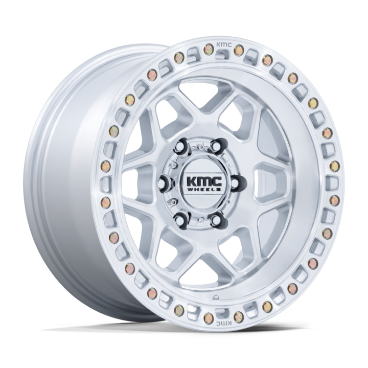 Jantă de Aluminiu, KMC KM553 TORX, 17x9.0, ET -12, 5x127, 71.5, Argintiu - EDK.ro