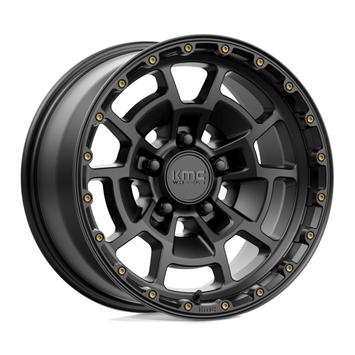 Jantă de Aluminiu, KMC KM718 SUMMIT, 17x8.5, ET 0, 5x127, 71.5, Negru - EDK.ro