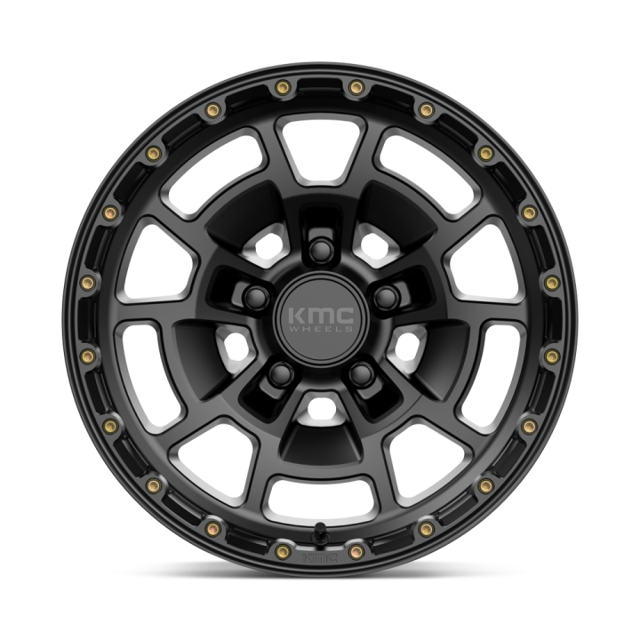 Jantă de Aluminiu, KMC KM718 SUMMIT, 17x8.5, ET 0, 5x127, 71.5, Negru - EDK.ro