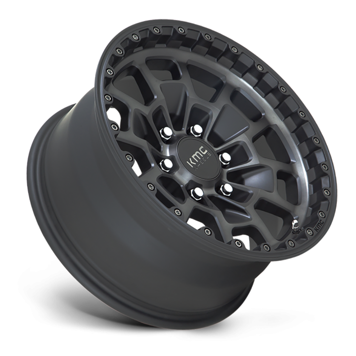 Alloy Wheel, KMC KM718 SUMMIT, 17x8.5, ET 0, 5x127, 71.5, Black - EDK.ro