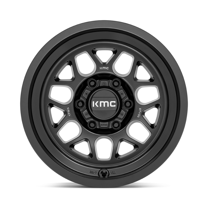 Alloy Wheel, KMC KM725 TERRA, 17x9.0, ET -38, 5x127, 71.5, Black - EDK.ro
