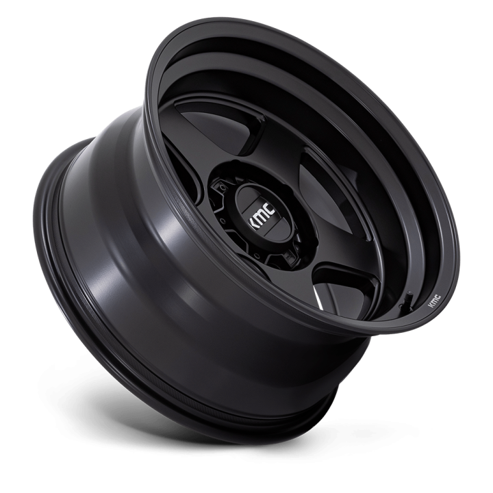 Jantă de Aluminiu, KMC KM728 LOBO, 17x8.5, ET -10, 5x127, 71.5, Negru - EDK.ro