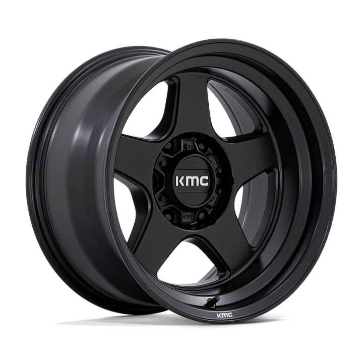 Alloy Wheel, KMC KM728 LOBO, 17x8.5, ET 18, 5x127, 71.5, Black - EDK.ro